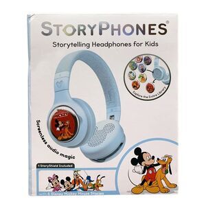 Onanoff StoryPhones Kids Bluetooth Headphones & Storybook Disney Bundle (Blue)